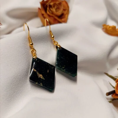 Naušnice Green Muse